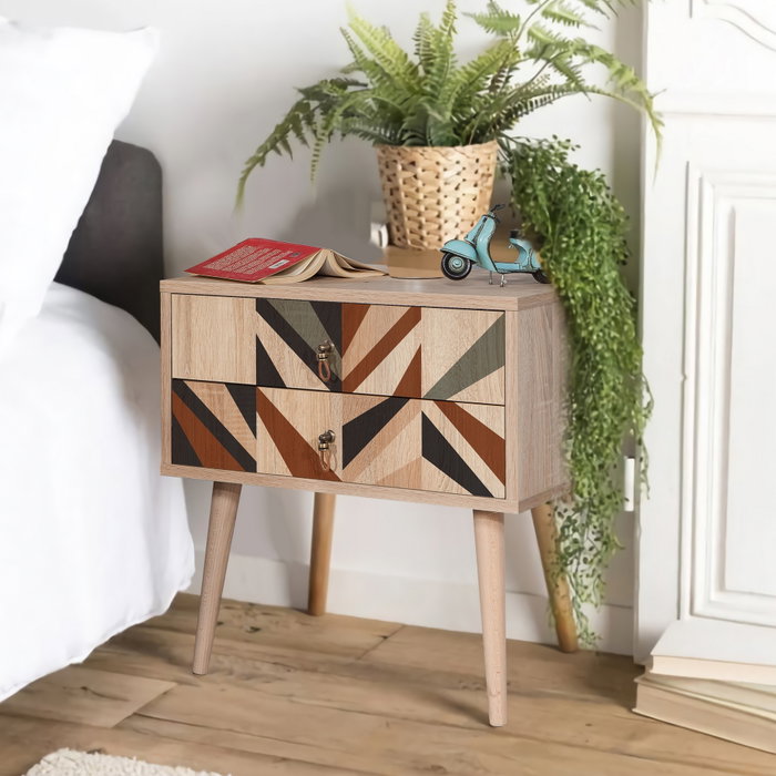 Hanah Home City Triangle Multicolor Hanah Home City Triangle Multicolor